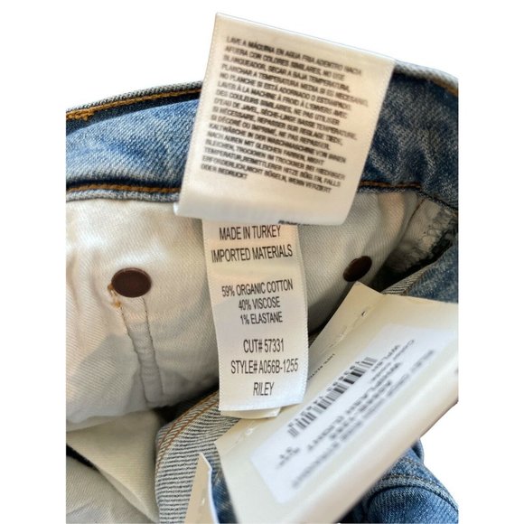 Agolde Riley High Rise Straight Crop Jeans Whiplash NWT - Picture 7 of 10